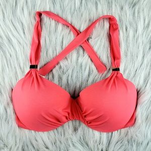 Victoria's Secret Rouched Halter Bikini Top 34D